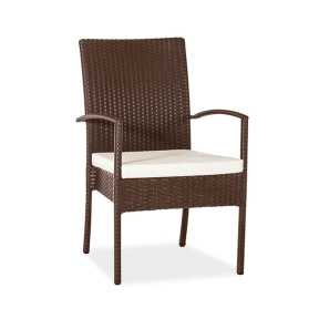 Ratanová židle MAVERO Terico. Hnedá barva