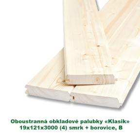 Oboustranná obkladové palubky «Klasik» 19x121x3000 (4)