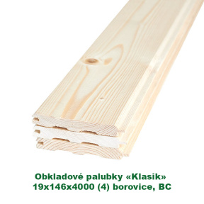 Obkladové palubky «Klasik» 19x146x4000 (4)