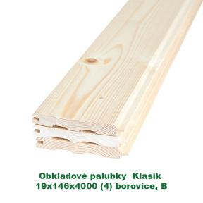 Obkladové palubky «Klasik» 19x146x4000 (4)