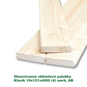Oboustranná obkladové palubky «Klasik» 19x121x4000 (4)
