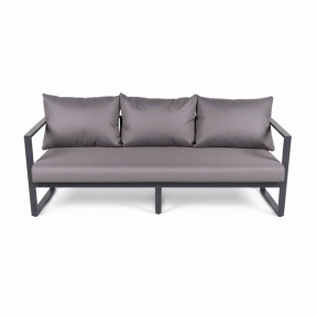 Velká zahradní třímístná pohovka LOFT. Grafitová barva.