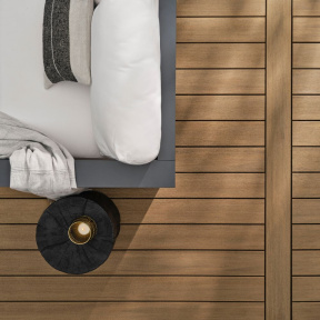 WPC Terasové prkno 24x136x4880 Rovné Hrany Prime+, světle hnědé / Coconut Husk