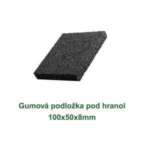 Gumová podložka pod hranol 100×50×8 mm
