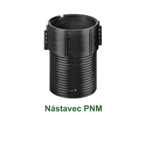 Nástavec PNM – plastový prodlužovací nástavec pro rektifikační terče na světlém pozadí