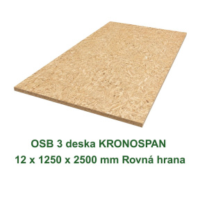 OSB 3 deska KRONOSPAN 12 x 1250 x 2500 mm Rovná hrana