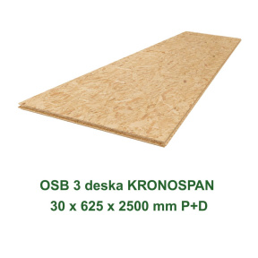 OSB 3 deska KRONOSPAN 30 x 625 x 2500 mm P+D
