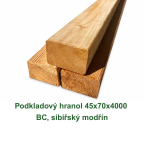 Podkladový hranol 45x70x4000 BC, sibiřský modřín