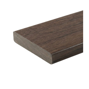 PVC Terasové prkno 25x89x6100 Vintage Rovné Hrany, hnědé / English Walnut