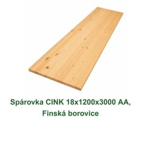 Spárovka CINK 18x1200x3000 AA, Finská borovice