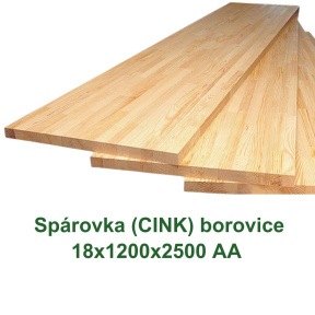 Spárovka CINK 18x1200x3000 AA, Finská borovice