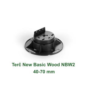 Terč New Basic Wood NBW2 s nastavitelnou výškou 40–70 mm pro dřevěné a hliníkové terasy