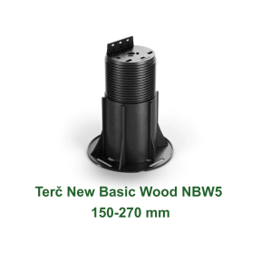 Terč New Basic Wood NBW5 150–270 mm – výškově nastavitelný podstavec pro dřevěné a WPC terasy