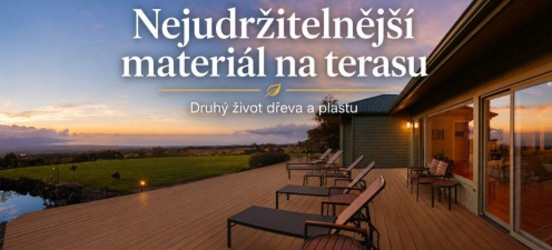Nejudržitelnější materiál na terasu: Druhý život dřeva a plastu